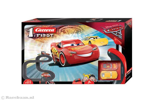 Cars 3 Racebaan 490 cm | Lightning tegen Cruz | vanaf 3 jr Cars 3 Racebaan 490 cm | Finish First met looping | vanaf 6 jr