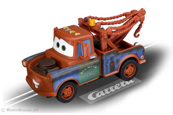 Racen met Takel uit de film Cars 2.